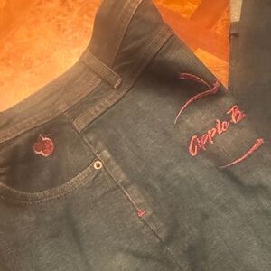 Apple Bottoms Women's Flare Jeans with Red Stitching